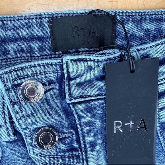 RTA Eva Denim Slim cargo. Blue Size 23 msrp $248 - Picture 3 of 5